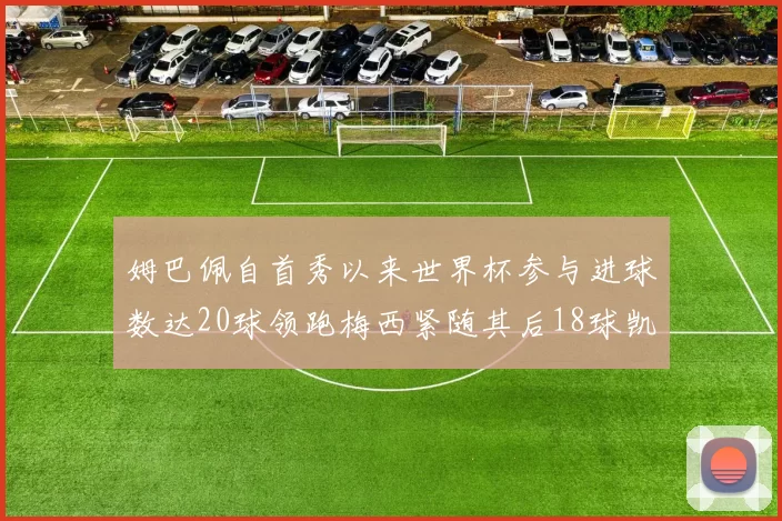 姆巴佩自首秀以来世界杯参与进球数达20球领跑梅西紧随其后18球凯恩则有13球